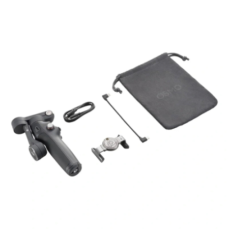 DJI Osmo Mobile 8 (Standard) - gimbal, stabilizator obrazu do smartfona - zawartość zestawu